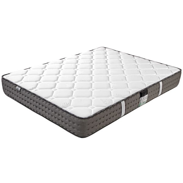 Madrass 140x190 cm, Zen, 20 cm, hukommelsesskum, fast, vendbar, fremstillet i PORTUGAL Vit