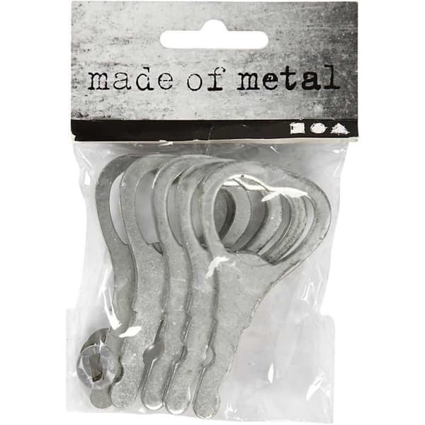 Flaskeåbner - Metal - Ref 518011 - Grøn - 1 stk - Med ring