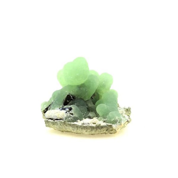 Sten og mineraler. Prehnite + Epidote. 1217,5 øre. Diamonkara, Kayes, Mali.