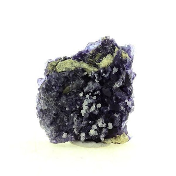 Sten og mineraler. Fluorit + Baryt. 75,0 ct. Saint-Péray, Ardèche, Frankrig.