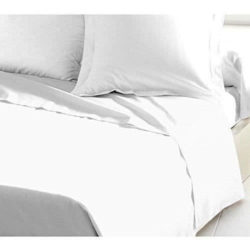 Drap Plat - LOVELY HOME - 100% bomull - 180 x 290 cm - Vit Vit