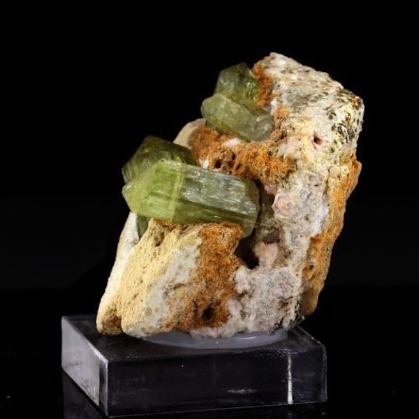 Pierre Naturelle - ABIJOUX - Apatit + Fältspat - 686,5 ct - Imilchil Krets, Marocko