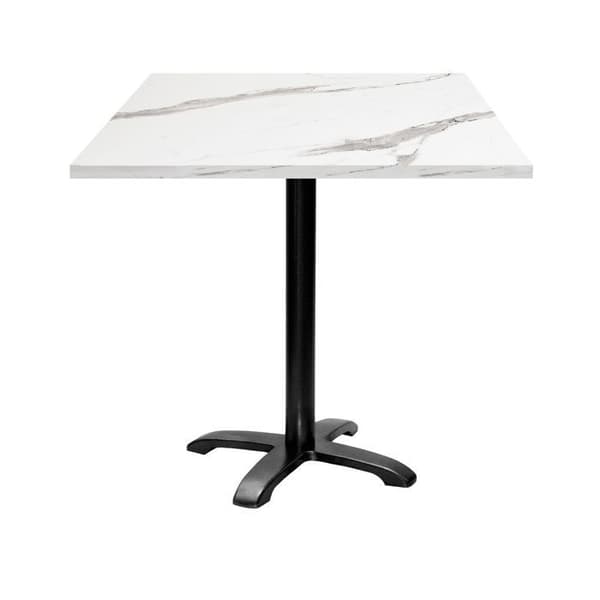 Bord 70 x 70 cm - model Bazila hvid marmor Vit