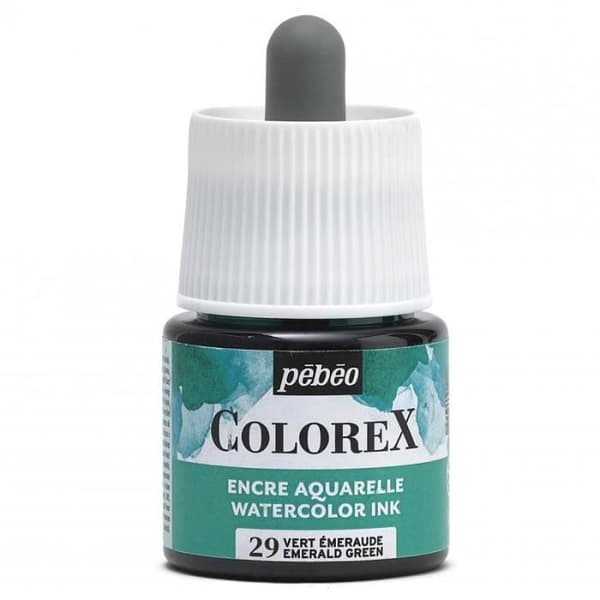 Vesiväri - PEBEO - Colorex - Smaragdinvihreä - 45 ml - Neste Smaragdgrøn