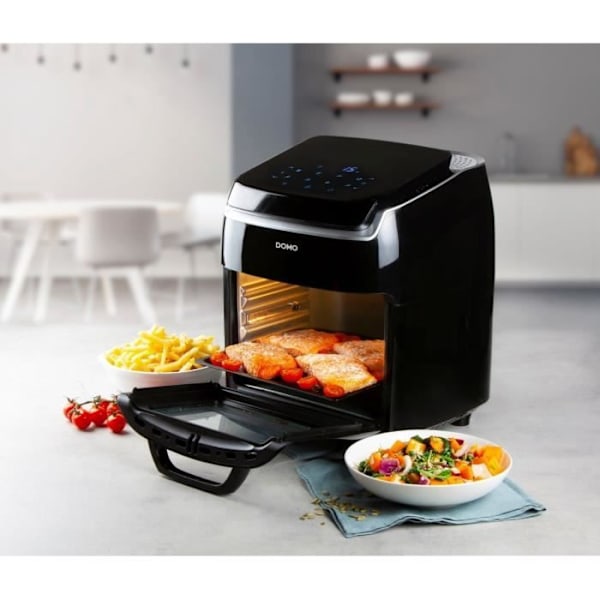 DOMO DO534FR multifunktionel frituregryde - Deli-fritureovn 10L - 8 programmer