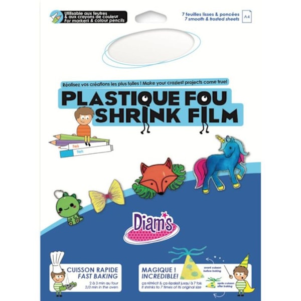 Plastisk Galen Vit 7 ark Vit