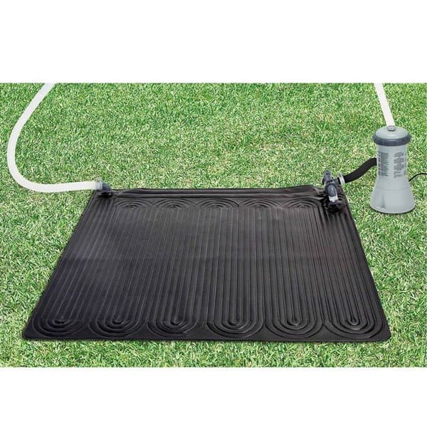 Intex PVC solvarmemåtte 1,2x1,2 m Sort 28685 91056 Sort
