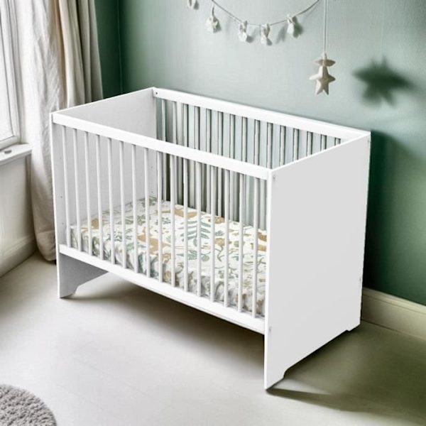 Babyseng - 120 x 60 cm - Babyprice First - Hvidt træ Vit