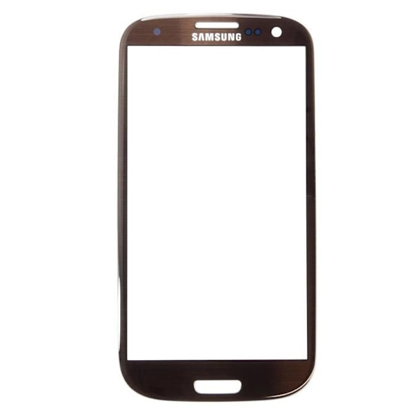 Vitre skærm af brun front + klæbende til Samsung Galaxy S3 I9300 I9305 kastanj