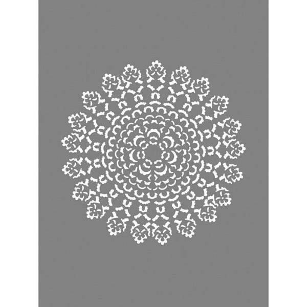 Pochoir Ornament, 15,25x20,32cm, 1 stk.