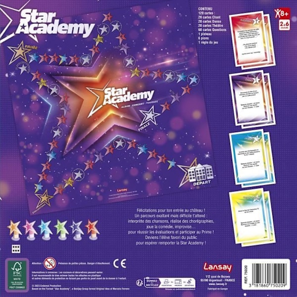 STAR ACADEMY - THE GAME - Lautapeli Flerfärgad