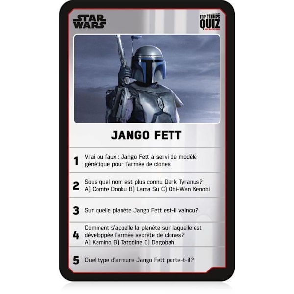 STAR WARS QUIZ - Brädspel - VINNANDE REV Svart, blått och vitt