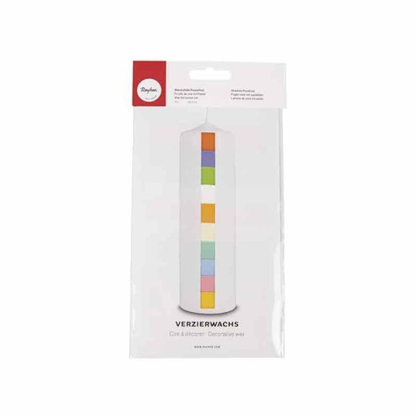Vahapaperi Kit Pastel 10 väriä 10 x 5 cm Flerfärgad