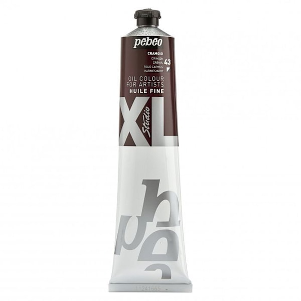 Fine Oil - Pébéo - Studio XL - Crimson Tube 200 ml - Kirkkaat ja intensiiviset värit - Nopeasti kuivuva djupröd