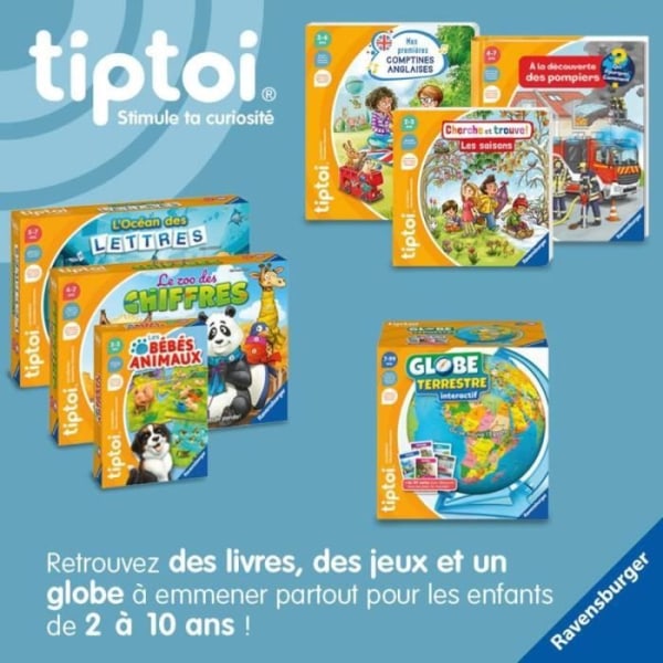 tiptoi® Interactive globe, 00000191, 7 år, Ravensburger Flerfärgad