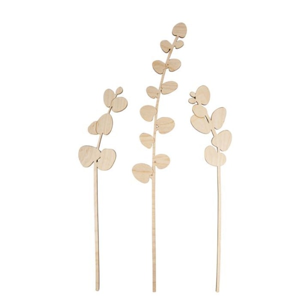 Eukalyptusstængel af træ 42 cm Beige
