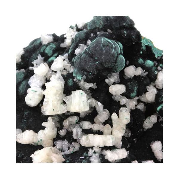 Sten og mineraler. Malakit + Cerusit. 1490,0 øre. Mashamba West Mine, Congo.