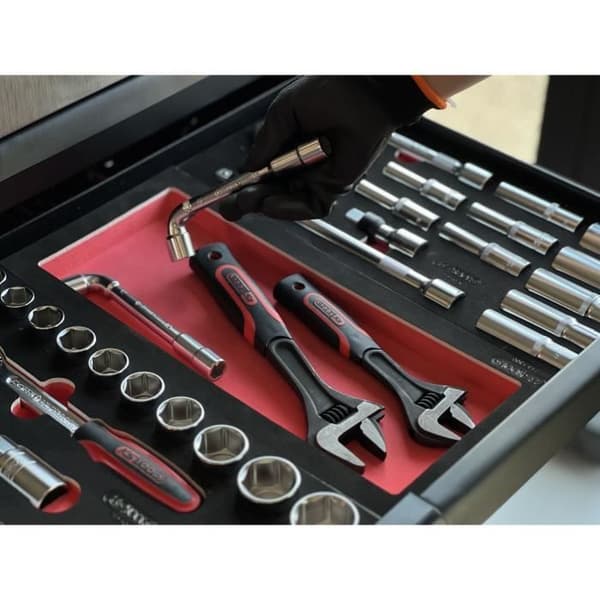 Modul - KS TOOLS - 713.1300 - Modul tom - 1/3 - 1 rum - Til vogn og borde Rød
