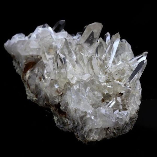Stenar och mineraler. Kvarts. 411,0 cent. Freney d'Oisans, Bourg d'Oisans, Frankrike..