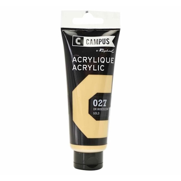 Akrylmaling 100 ml - Iriserende guld n°027 gyllene