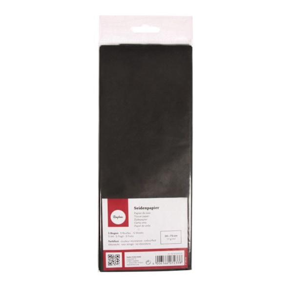 Sorte papir sort 50x75cm 5 stk.