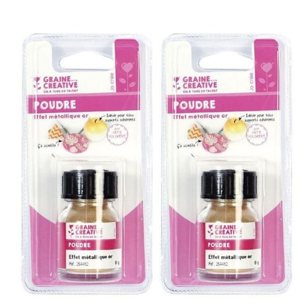 Guldmetallic effektpulver för polymerlera 16 g gyllene