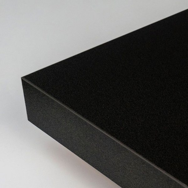 Bord 70 x 70 cm - Rund sort model Svart