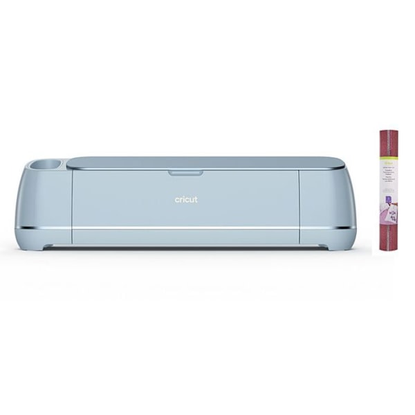 Cricut Maker 3 + 3 Rosa, Silver, Röd Glitter Iron-On Flex stansmaskin 12" x 12" Blå