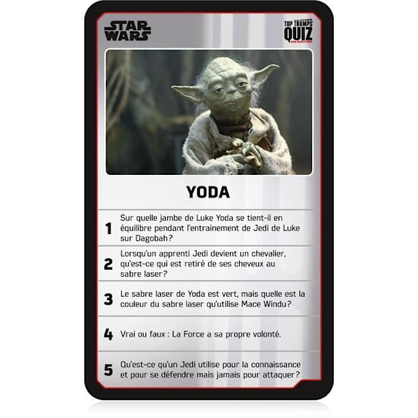 STAR WARS QUIZ - Brädspel - VINNANDE REV Svart, blått och vitt