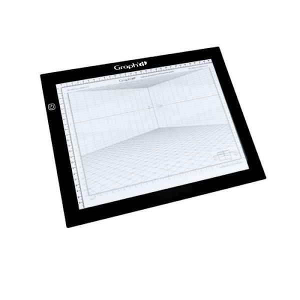 Ljusbord A4 - Graph'it - Modell 0912 - Ultra-tunn 6mm - LED - Adapter ingår