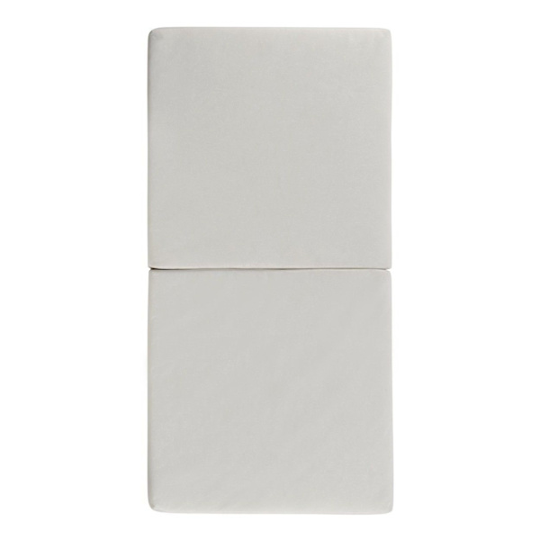 Kokoontaittuva vauvan patja 60x120x4cm - 2 osaa - Lisävuode - Irrotettava päällinen - Valmistettu Ranskassa Grå