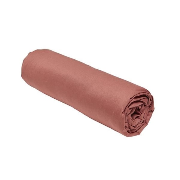 IDAG Essential påslakan - 160 x 200+30 cm - 2 personer - 100 % vanlig bomull - Terrakotta Röd