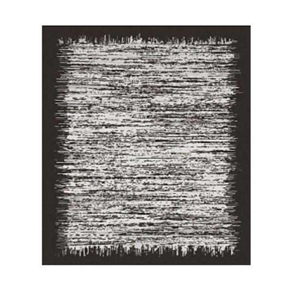 Moderne gråt tæppe med sort kant 50 x 80 cm svart grå