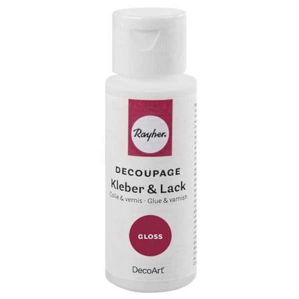 'Decoupage Lim og Glanslak - RAYHER - flaske 59ml - Hvid'