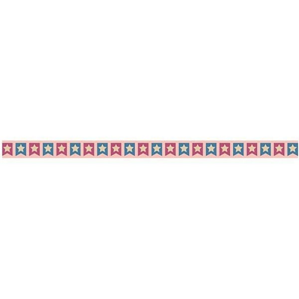 Maskeringstejp 5 m x 1,5 cm - Vimplar Färgad