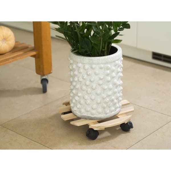 NATURE Rullende tablet til planter - Gran - H7,4 x Ø35 cm Gul