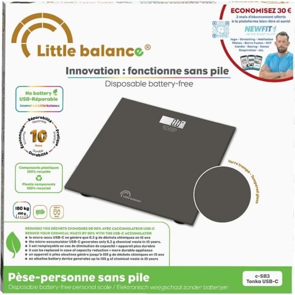 Viktskala - LITTLE BALANCE - SB3 - USB-C - Tonka