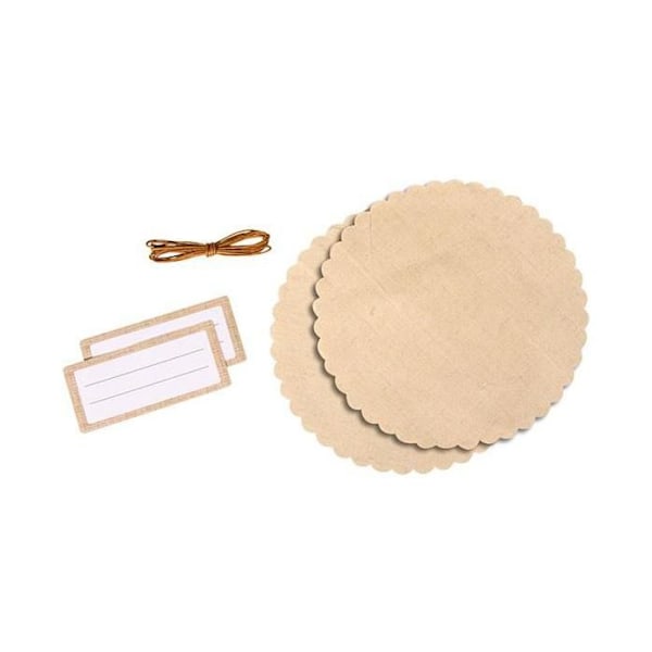 Sisustuselementti hillopurkille, pellava Beige