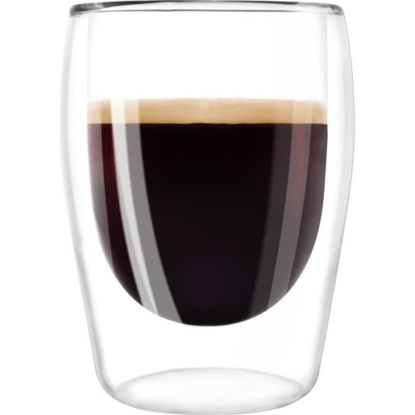 MELITTA Uppsättning av 2 glas för Expresso-kaffe 80 ml transparent