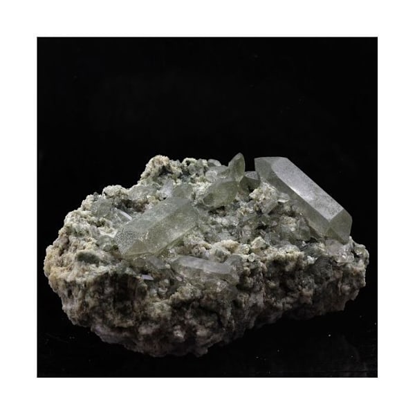 Sten og mineraler. Røgkvarts. 709,0 øre. Mont-Blanc-massivet, Haute-Savoie, Frankrig.