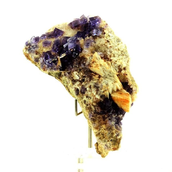 Sten og Mineraler - ABIJOUX - Fluorit + Kvarts + Barit - 985 ct - La Cabaña, Spanien