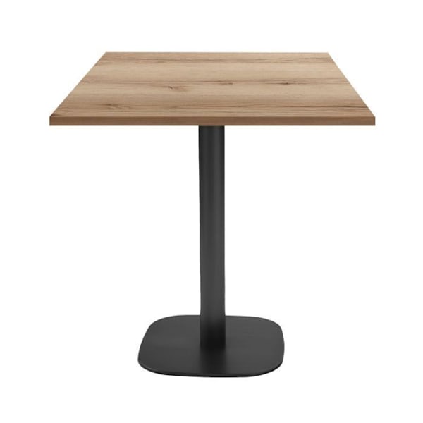 Bord 70 x 70 cm - Rund delano eg model kastanj