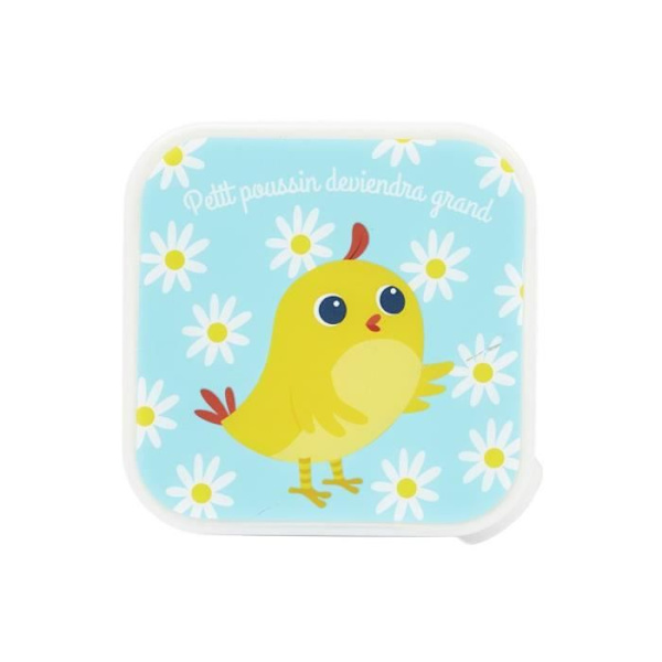 PETIT POUSSIN snackbox för barn - DRAEGER PARIS - Flerfärgad - BPA-fri Flerfärgad