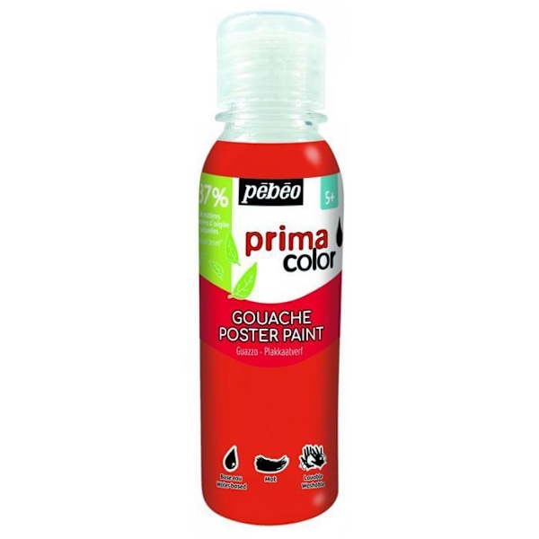 Nestemäinen guassi - punainen - 150 ml Röd