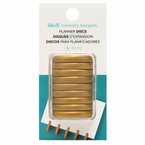 Sidontalevyt - We R Memory Keepers - Pronssi - 9 kpl - Muovi - 3 cm halkaisijaltaan Brons