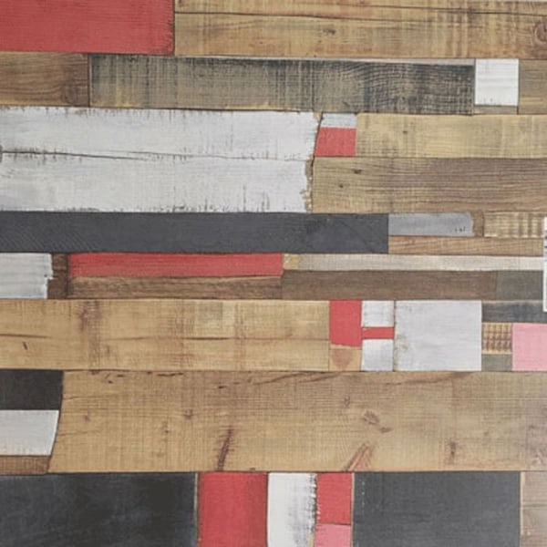 Ståbord 60 x 60 cm - Rom træmodel rødt træ Flerfärgad
