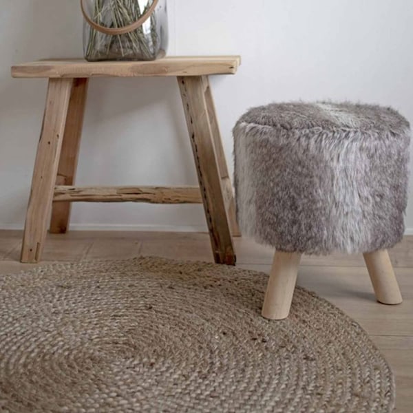 Luonnollinen pyöreä matto - House Nordic - Askov - Beige - Pyöreä - Luonnollinen