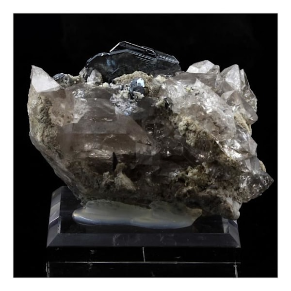 Sten og mineraler. Hæmatit, kvarts. 2660,0 ct. Cavradi-kløften, Grischun, Schweiz.