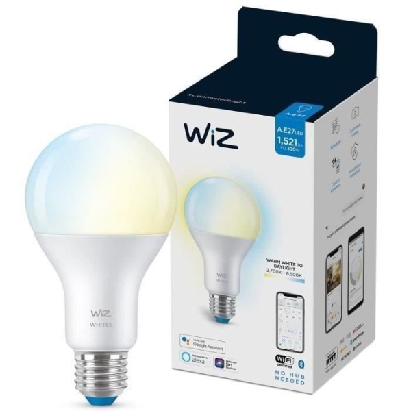 WiZ Tilsluttet pære Hvid variabel E27 100W