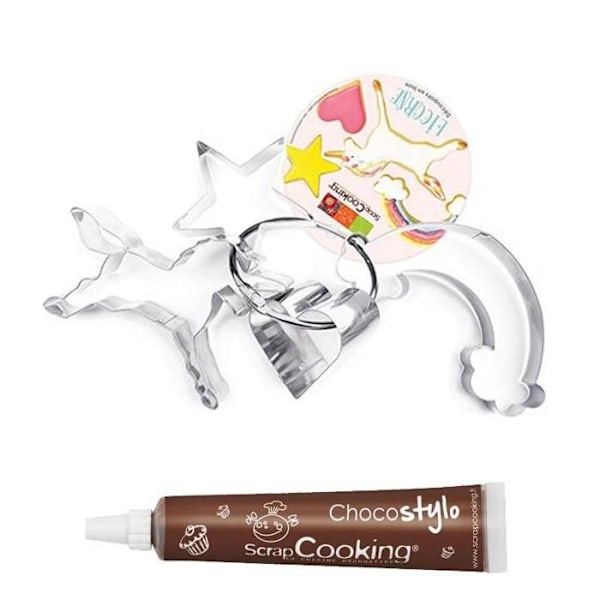 4 Unicorn Udstansere + 1 Chokoladepen